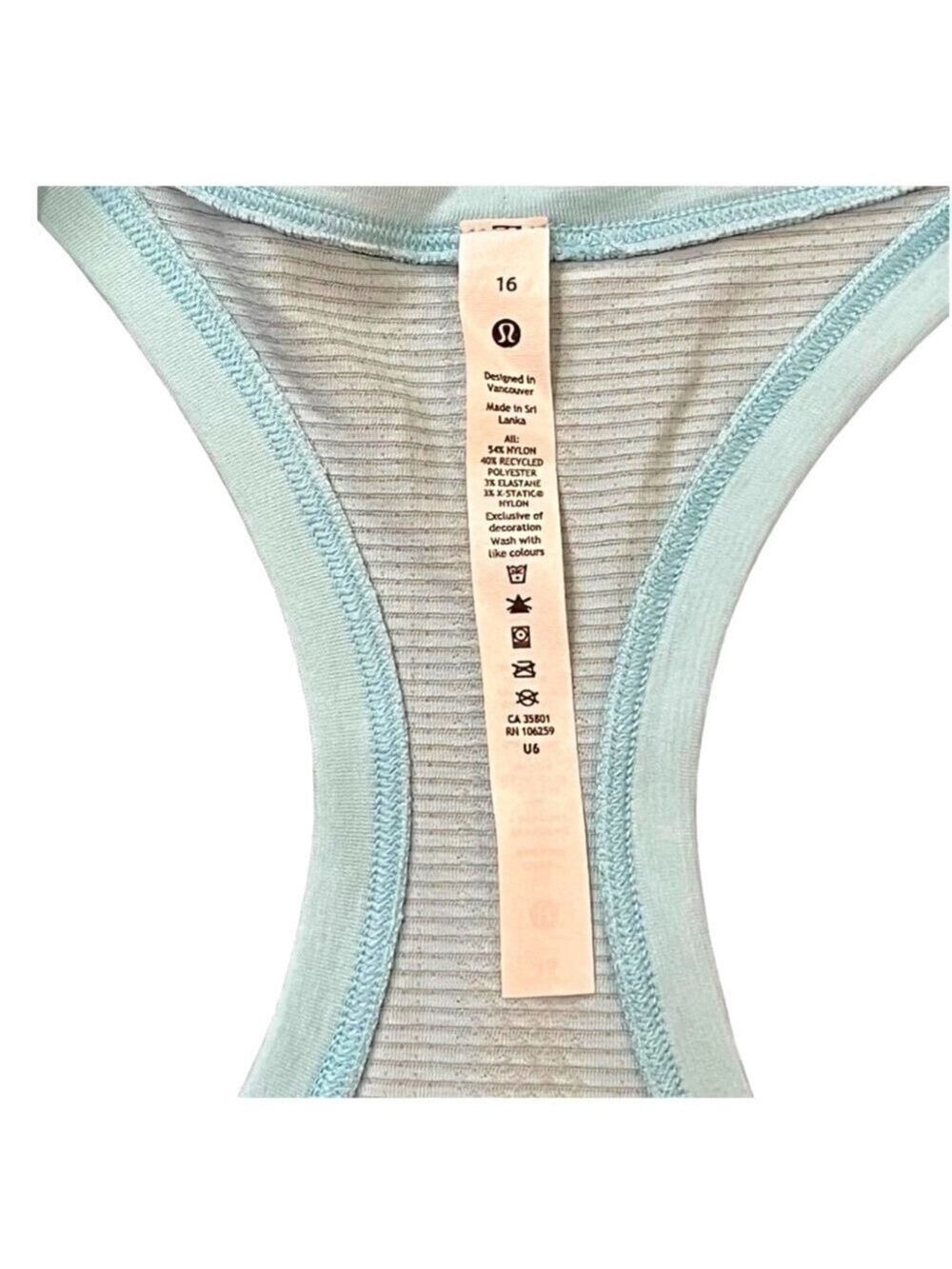 NWT LULULEMON Swiftly Tech Tank Icing Blue Racerback - Picture 4 of 4
